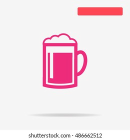 Beer icon. Vector concept illustration for design.