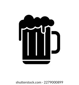 beer icon vector design template in white background