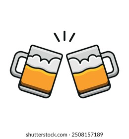 Icono de cerveza Plantillas de diseño de Vector gráfico de concepto simple y moderno