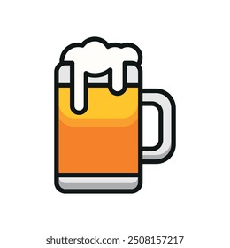 Icono de cerveza Plantillas de diseño de Vector gráfico de concepto simple y moderno