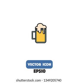 beer icon beer vector. eps10