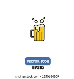beer icon beer vector. eps10