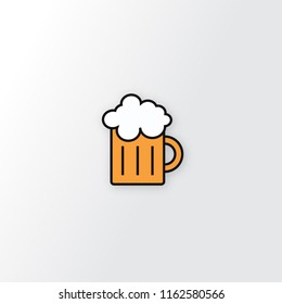 Beer icon. Vector flat style