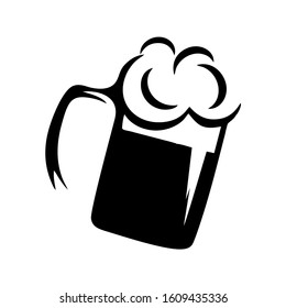Beer icon vector funny cartoon