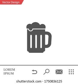 Beer Icon. Vector illustration EPS 10.