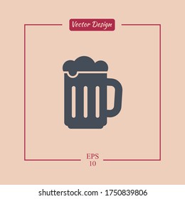 Beer Icon. Vector illustration EPS 10.