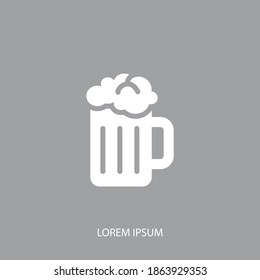 beer icon. Vector illustration EPS 10.