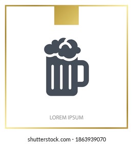beer icon. Vector illustration EPS 10.