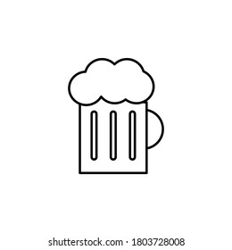 Beer icon vector illustration. Isolated vector icon on white background.