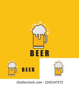 beer icon vector illustration template design