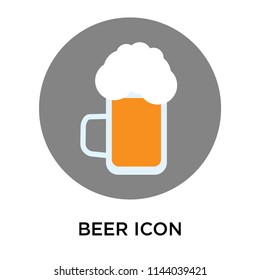 Beer icon vector isolated on white background for your web and mobile app design, Beer logo concept