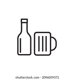 BEER icon in vector. Logotype