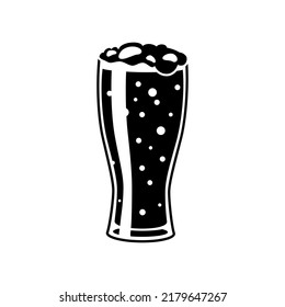 Juego de vectores de icono de cerveza. Colección de signos de ilustraciones de alcohol. Símbolo de barra o logotipo.