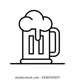 Beer icon vector stock illustration