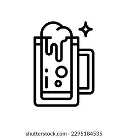 icono de cerveza para tu sitio web, móvil, presentación y diseño de logotipo.