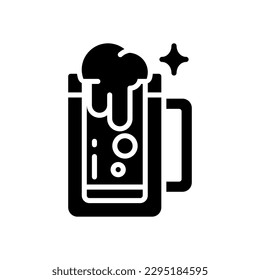 icono de cerveza para tu sitio web, móvil, presentación y diseño de logotipo.