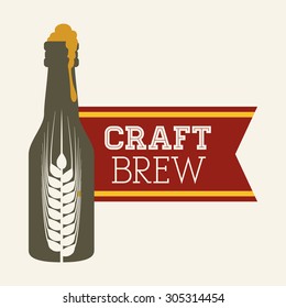 Beer icons, drink and beverage concept, vector illustration