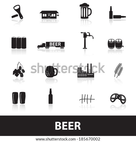 beer icons eps10
