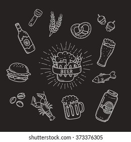 Beer icons - Hang Drawn