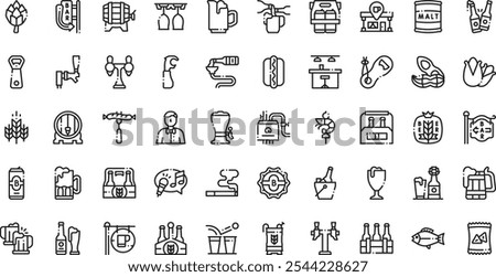 Beer icons . High-Quality Vector Icons Collection with Editable Stroke. Ideal for Professional and Creative Projects.