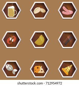 Beer icons set