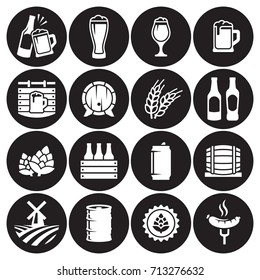 Beer icons set