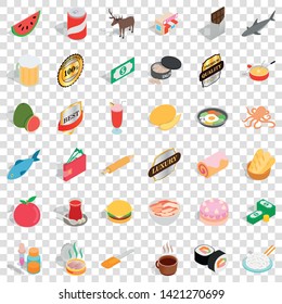 Beer icons set. Isometric style of 36 beer vector icons for web for any design