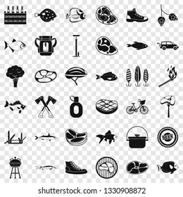 Beer icons set. Simple style of 36 beer vector icons for web for any design