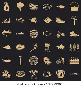 Beer icons set. Simple style of 36 beer vector icons for web for any design