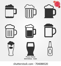 Beer icons vector