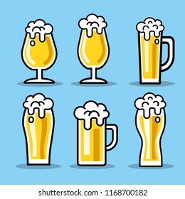 Beer Icons in Vector Graphics