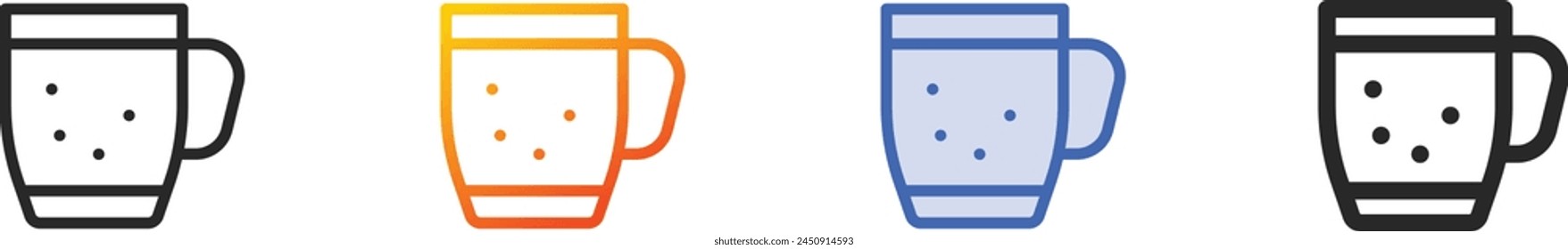 beer icon.Thin Linear, Gradient, Blue Stroke and bold Style Design Isolated On White Background