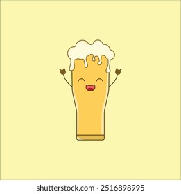 beer illustration vector design. Eps 10