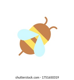 Beer, insect icon. Simple color vector elements of agriculture icons for ui and ux, website or mobile application