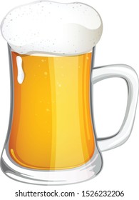 beer isolated on white background. illustration vector