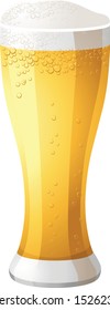 beer isolated on white background. illustration vector