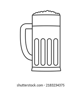 Beer isolated on white background. Vector illustration