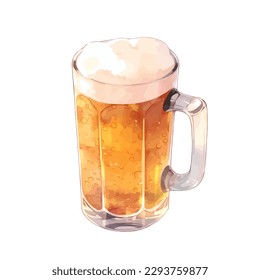 Beer isolated on white background