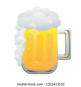 Beer isolated vector illustration