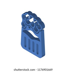 Beer isometric left top view 3D icon