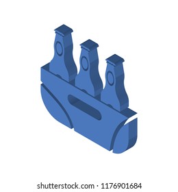 Beer isometric left top view 3D icon