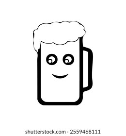 a beer item vector icon