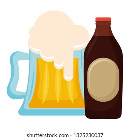 beer jar with bottle