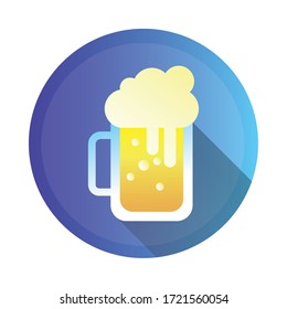 beer jar detailed style icon vector illustration design