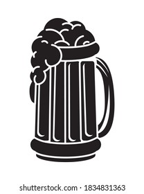 beer jar drink isolated icon vector illustration design
