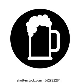 beer jar drink isolated icon vector illustration design