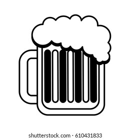 beer jar drink isolated icon vector illustration design