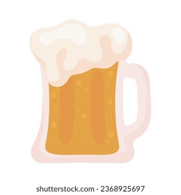 beer jar drink isolated illustration