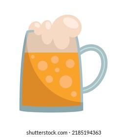 beer jar with foam icon