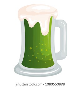 beer jar green saint patrick celebration icon